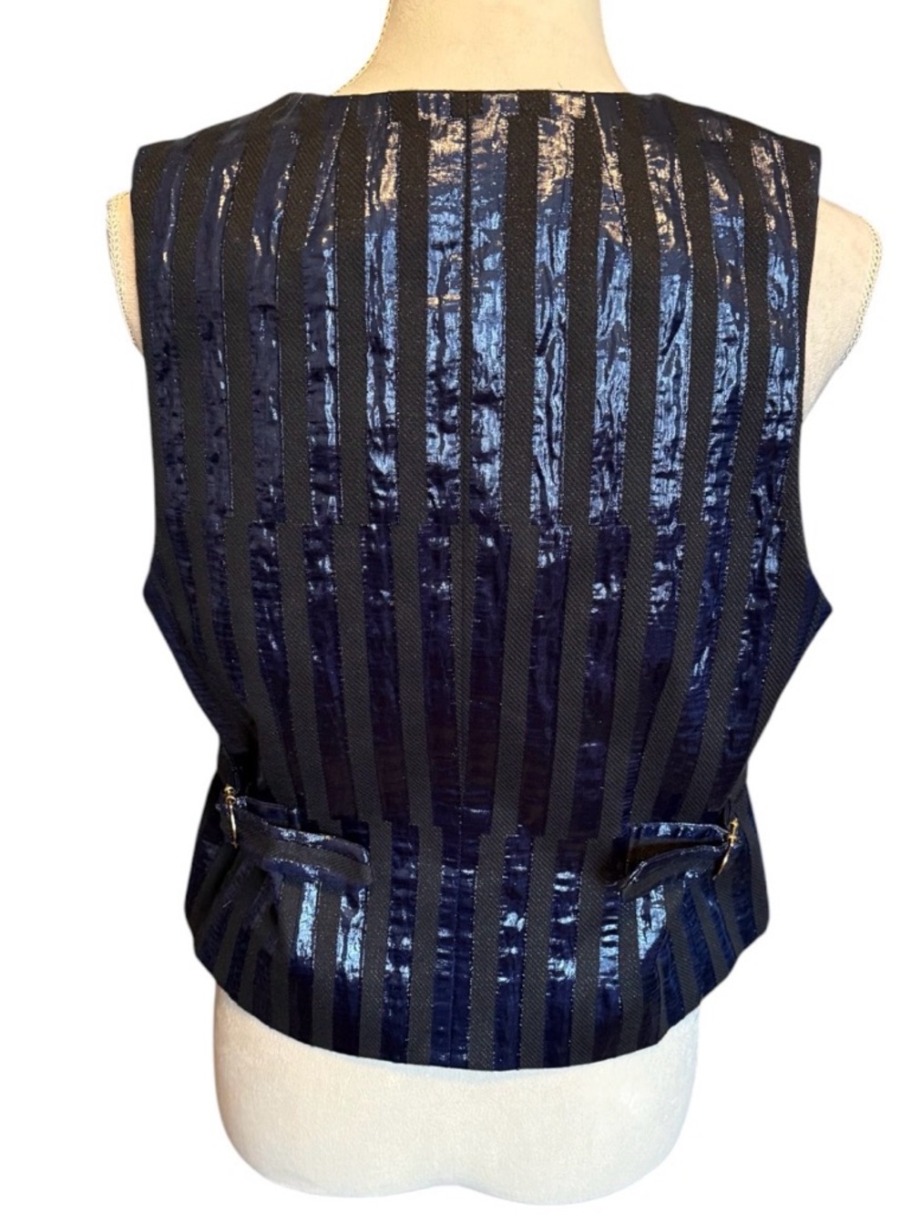 Christopher John Rogers X J.Crew slim-fit vest metallic stripe - Picture 6 of 7